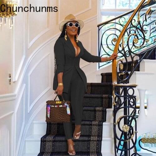 Casual Two Piece Set Corset Suit Coat Pencil Pants Business Office Lady Outfits Streetwear Outfits Lounge Matching Sets