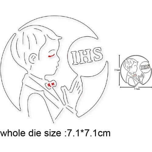 Craft dies Prayer Boy Angel Girl Metal Cutting Dies DIY Scrapbooking die cuts Embossing Paper Card Making Stencils dies Template