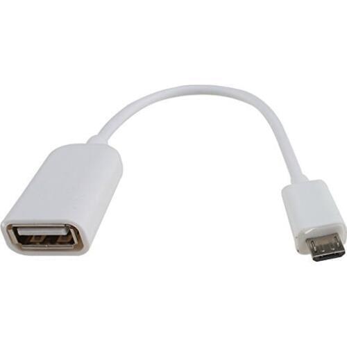Retail USB data lines OTG MICRO USB data lines phone lines usb OTG adapter cable (White)