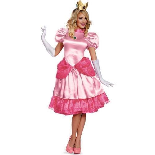 Sexy French Maid Costume Peach Princess Cosplay Costume Cosplay Sissy Maid Uniform Halloween Costumes