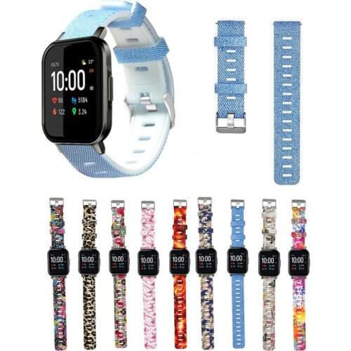 Replacement Painted Silicone Bracelet Strap Watch Band for Xiaomi Haylou LS02 Wearable Devices Smart Accessories