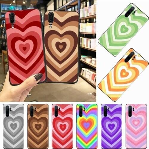 Latte corlorful Love Coffee Heart protective funda Phone Case For Huawei honor Mate P 10 20 30 40 Pro 10i 9 10 20 8 x Lite