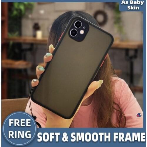 Protective case ring Phone Case For iphone 11 Color border Camera all inclusive Anti-fall