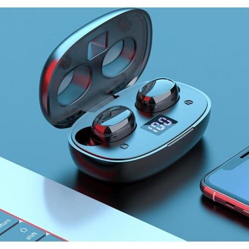 275 Mini TWS Bluetooth 5.0 LED Digital Display Touch Control In-ear Earphones Headsets for Sport