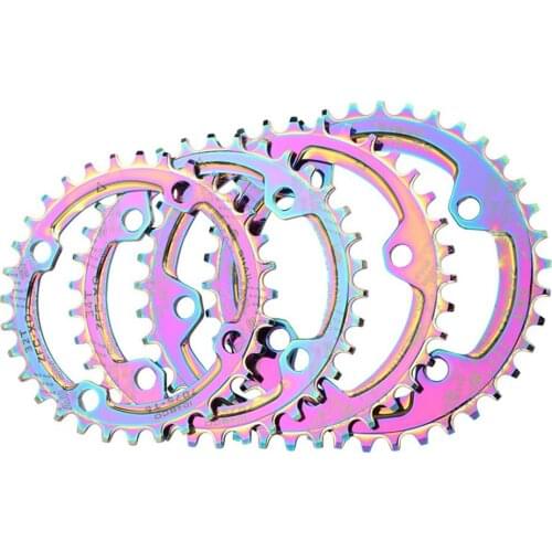 32-38T MTB Bicycle Chainring Color Plating 104BCD Aluminum Alloy Positive Negative Gear Disc Chainwheel Bike Chain Ring Crankset