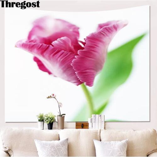 3D Floral Printed Tapestry on the Wall Woven Landscape Fabric Hippie Curtains Wall Tapestry European Home Decoration Wall Cloth