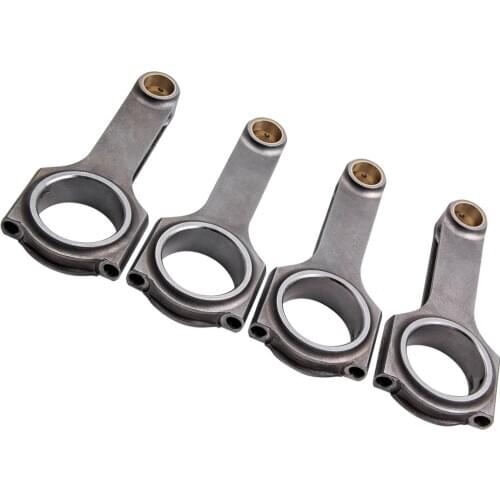 4x Forged H-Beam Connecting rods 136mm For VW Golf MK1 Rabbit 1.6L Diesel Con Rod Conrod Bielle EN24 800BHP Floating TUV