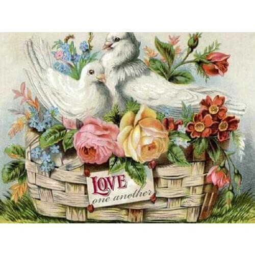 5D DIY full round Diamond Painting Flower bird Cross Stitch Kits Diamond Mosaic Diamond Embroidery Patterns Rhinestones