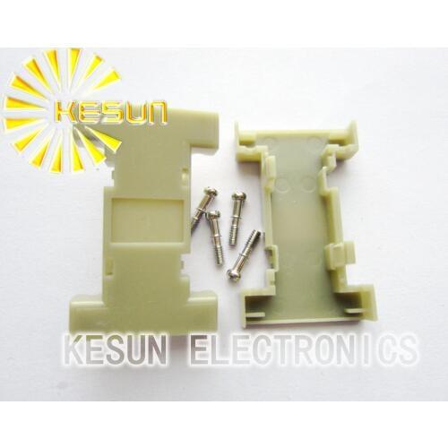 FREE SHIPPING 20pcs/lot DB9 Beige Shell 9P 9Pin Serial D-Sub Connector Cover