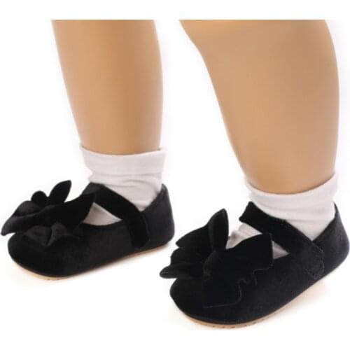 Bobora Baby Girl Shoes Princess Flower Girl Party Dress Shoes Soft Sole Non Slip Round Toe Flats First Walking Crib Shoes