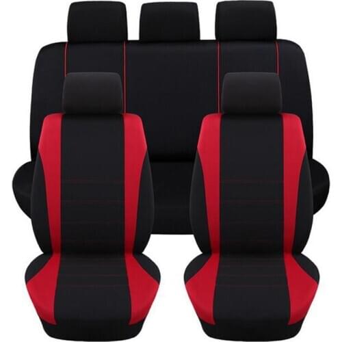 Seat Covers & Supports Car Seat Cover Universal Covers Rear Seat Red/Blue/Gray Line Auto Interior Decoration Accessories