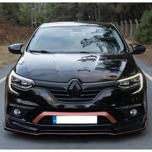For Renault Megane 4 Batman Mirror Cover 2016 2017 2018 2019 2020 2021 Piano Black 2 Pcs. Right-Left