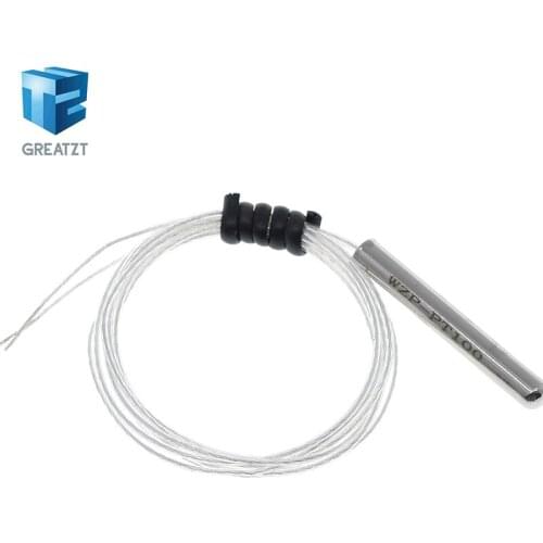 GREATZT PT100 Platinum Resister Temperature Sensor Waterproof Temp Probe -20~450 Celsius Insulated Shielding Fiberglass 50CM