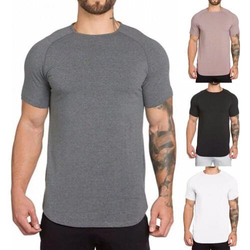 Summer Men Tops Solid Color Men Short Sleeve t shirt for Men Breathable Round Neck Tee Tops Pullover Female T-shirts camisetas