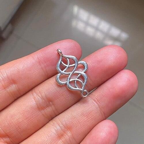 30pcs Celtic Knot Triquetra Connector Charms Antique Making Pendant Fit,Vintage Tibetan Silver,jewelry DIY Bracelet Necklace
