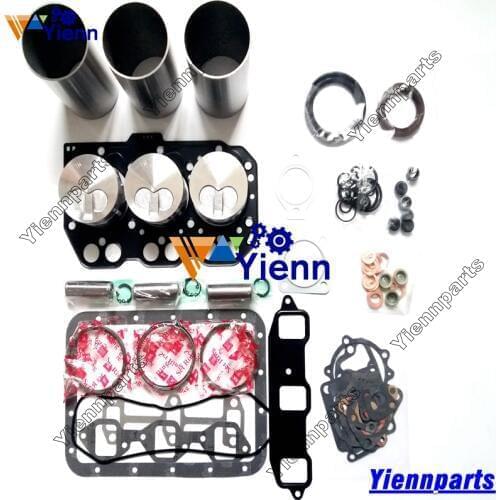 For Yanmar 3D74E 3TNE74 Overhual Rebuild Kit Piston Ring Head Gasket Bearing Set For KOMATSU PC20MR PC20UU Mini Excavator Engine
