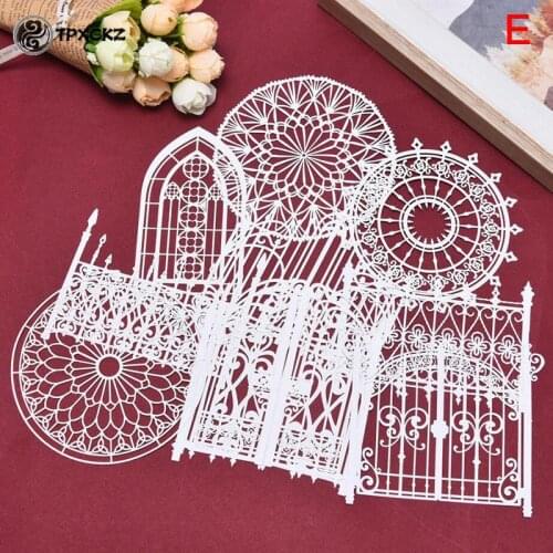 Leaf Plants Circle Lace Material Paper Junk Journal Planner Craft Paper Scrapbooking Vintage Decorative DIY Craft Photo Albums