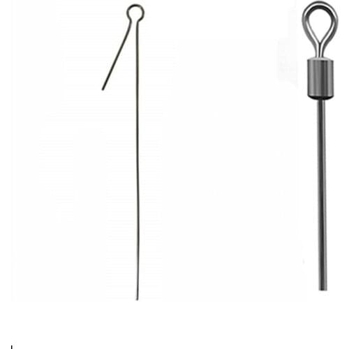 MAGBLUE 20pcs/lot Fishing Swivel Stainles Steel Hard Steel Wire Long Pole Earthworm needle 65mm-80mm DIY Accessories tackle tool