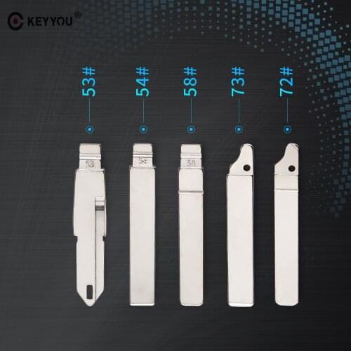 KEYYOU 10X KD VAC102 VA2 HU83 #53 #54 #58 #72 #73 Remote Key Blade Blank For Lada Renault Megan Dacia Clio Duster Car Key Embryo
