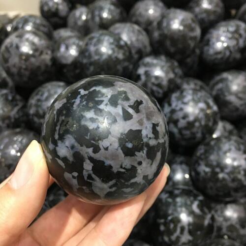 Natural Grey Feldspar Crystal Quartz Crystal Ball Healing Gift