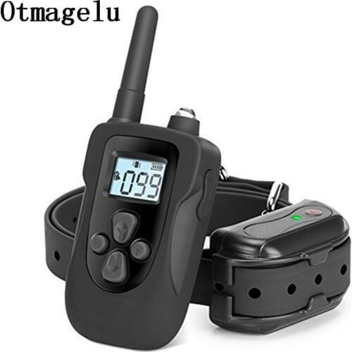 New 350m Remote Rechargeable Electronic Dog Training Collar With LCD Display for electricing shock Dog collar Stop Barking