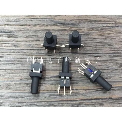 Original new 100% TLL-62DB-A1K-V-3 DIP 6pin switch with blue light touch switch with light keyboard switch button with cap 6*6