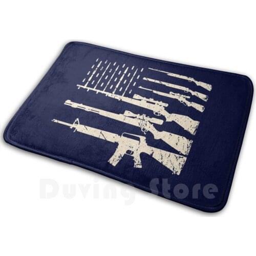 Guns Usa Flag American Flag Rifles Weapons 2A Amendment Gift Fathers Day Gun Lover Husband Gift Shirts Usa Flag Carpet