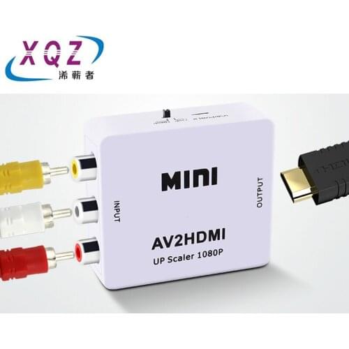 AV to HDMI converter 1080P Video Converter MINI AV2HDMI Adapter Converter Box For HDTV Projector Set top box DVD