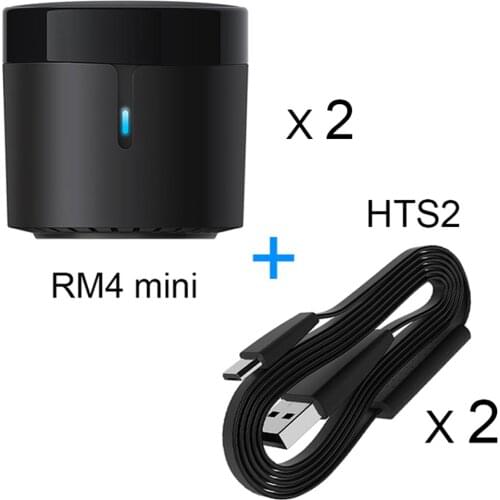 WiFi IR Remote Controller Broadlink RM4 mini Temperature Humidity Sensor HTS2 for Air conditioning TV Set-top compatible Alexa