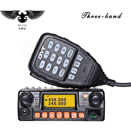 QYT KT-8900R Two-way Mini Car radio VHF/UHF Tri-band 25W 200CH Scramble FM 8900r Car Mobile Transceiver Radio 50 for Cars