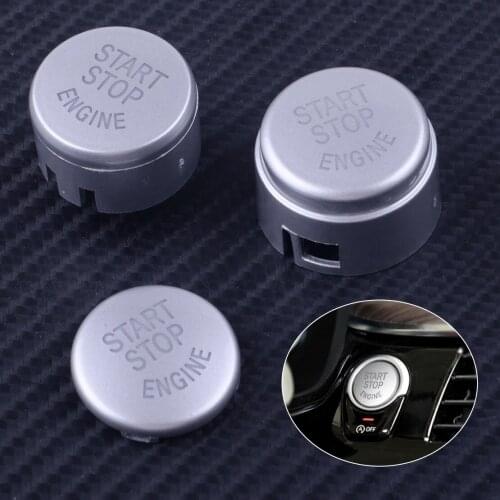 Silver Start Stop Engine Ignition Button Push Switch Cover Fit For BMW E60 E70 E71 E72 E83 E84 E90 E91 F10 F20 F21 F22 F23 F30