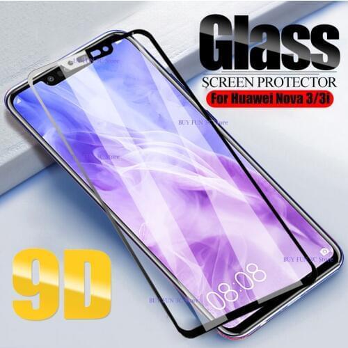 9D Full Glue Protective Glass For Huawei Nova 3 3i Tempered Glas Safety Phone Screen Protector On Huawey Honor Nova 3 I I3 Tremp