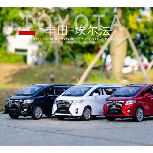 1/32 Scale Toyota Alphard Diecast Alloy Pull Back Car Collectable Toy Gifts for Children