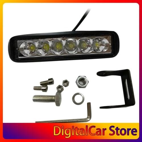 1 Pcs 6 inch Mini 18W LED Light Bar Motorcycle LED Bar Offroad 4x4 ATV Daytime Running Lights Truck Tractor Warning Work Light
