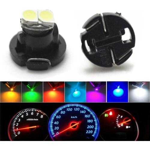 10pcs/Lot NW6 T4.2 2SMD LED Instruments Panel Dashboard Cluster Gauges Neo Wedge Bulb White Ice Blue Red Green Yellow Pink Light