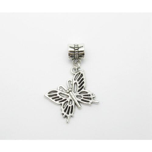 12pcs Butterfly Charms Pendant Fit Europe Charm Bracelet DIY Pendants