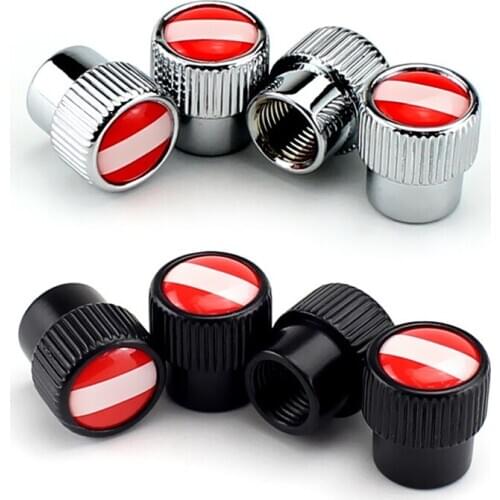 4pcs/lot Austria Flag Alloy Car Auto Dust proof Valve Caps Car Motorcycles Electric Tire Valve Cap Bike Universal Accessories