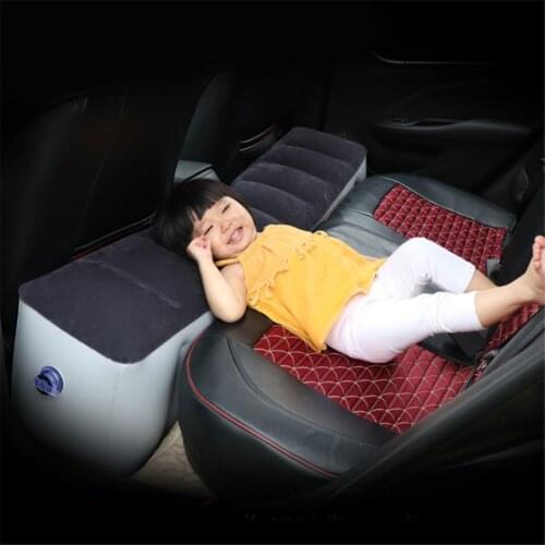 Back Seat Gap Car Bed Flocking Car Mattress Inflatable Air Bed Cushion Self-driving Tour Bed Car Travel Mat Auto Car Accessories