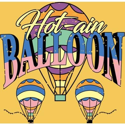 Large Fashion Hot Air Balloon Iron on Patches For DIY Heat Transfer Clothes T-Shirt Thermal Stickers Decoration Printing