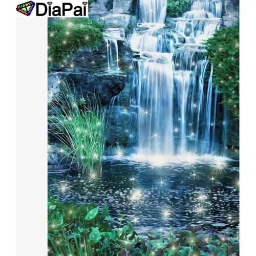DIAPAI 5D Diamond Embroidery Needlework Kit "Waterfall scenery" Diy Diamond Painting Cross Stitch Home Decoration Gift A26693