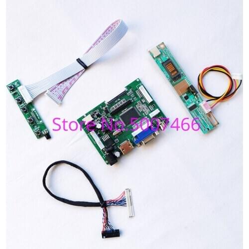 For LP141WX3 (TL)(A1)/(TL)(A4)/(TL)(A5) 1CCFL 30-Pin LVDS VGA AV 1280*800 LCD screen 14.1" monitor controller board DIY kit