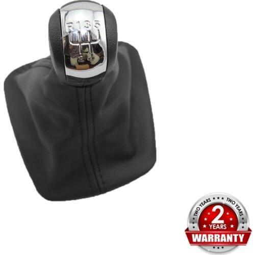 For Skoda Octavia 2 A5 A6 2004 2005 2006 2007 2008 2009 2010 2011 2012 2013 Car 5 Speed Car Gear Stick Shift Knob Leather Boot
