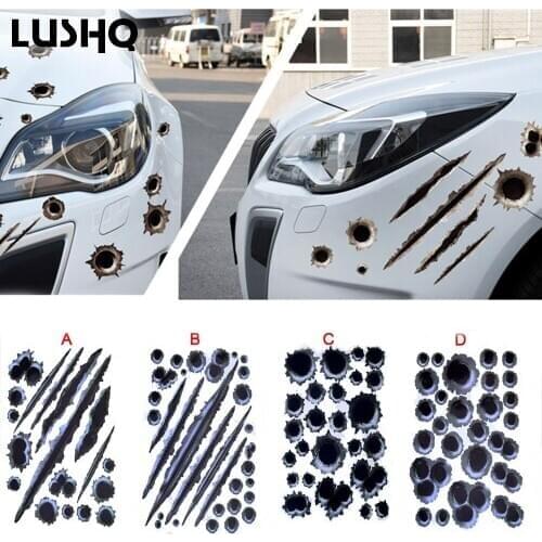 For yamaha virago 535 bmw gs 1200 lc honda xr250 bmw 1200 gs yamaha xvs 950 Motorcycle Car 3D Bullet Sticker Car Styling