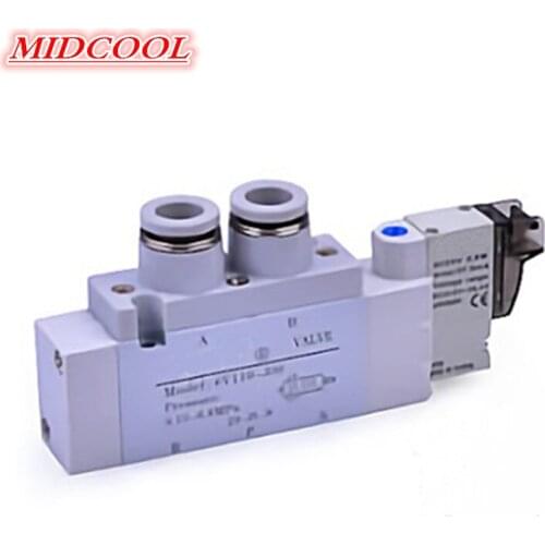 5/2Way 5/3 Way 6V Series 6V0510 6V110 6V120 6V130C Pneumatic Solenoid Valve