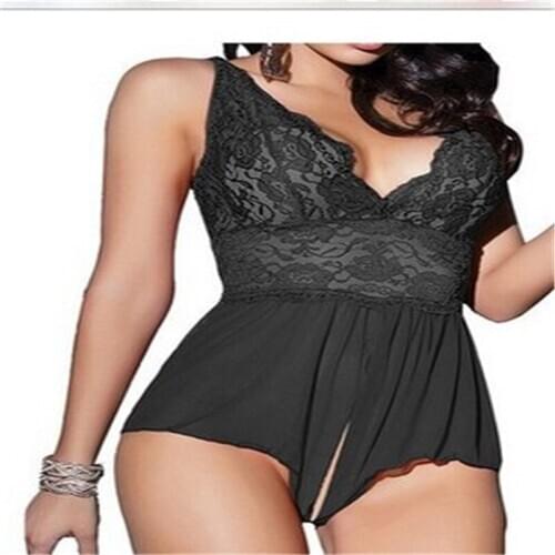 Erotic Lingerie Lace Nightgown Women Sleepwear Pyjamas Summer Negligee Nightwear Sexy Lingerie Female Nightdress Clothes