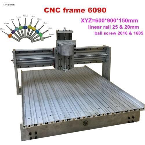 CNC Router frame 6090 linear guideway linear rail Engraver/Engraving Drilling and Milling Machine For DIY CNC