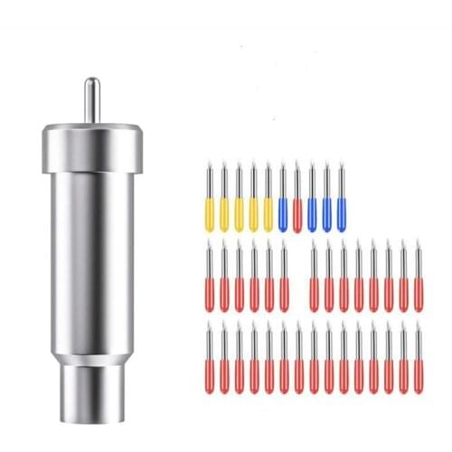 Hot Deep Cut Blades with Blade Housing,30/45/60 Degree Deep Point Replacement Blades Kit,for Cricut Explore