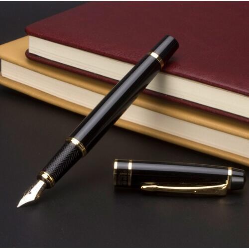Classic All-steel metal black Standard Fountain Pen Hero 0.5mm Nib School Supplies for Writing Hot Sale
