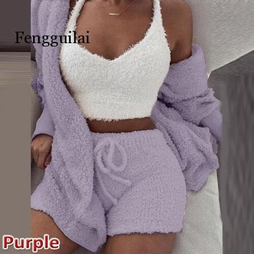 Knitted 2 piece set short jumpsuit & romper Women autumn soft warm sexy playsuit Winter female plus size club overalls