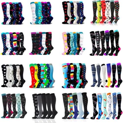 Dropship Compression Socks Men Women Socks Wholesales Varicose Veins Nurses Outdoor Running Cycling Long Pressure Stockings